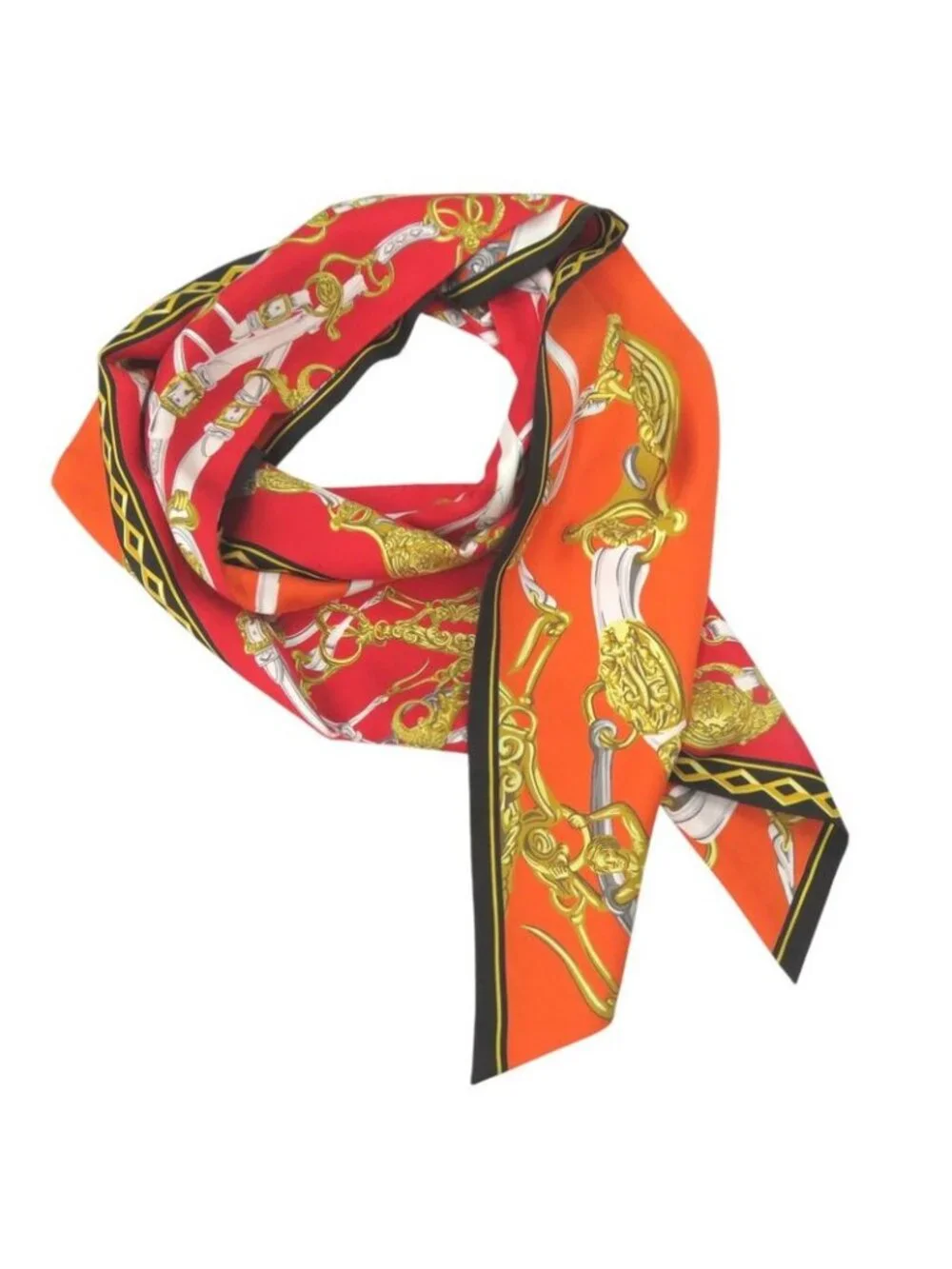 Hermes Brides De Gala Maxi Twilly Scarf Silk